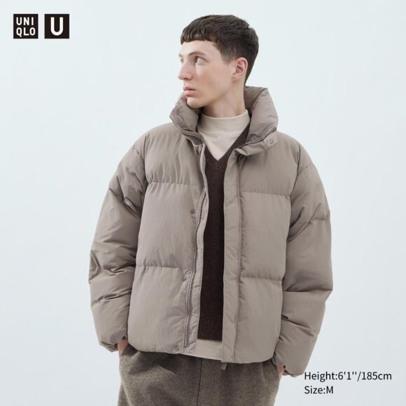 Uniqlo U Padded Volume Jacket Unisex XS Natural - Picture 1 of 8